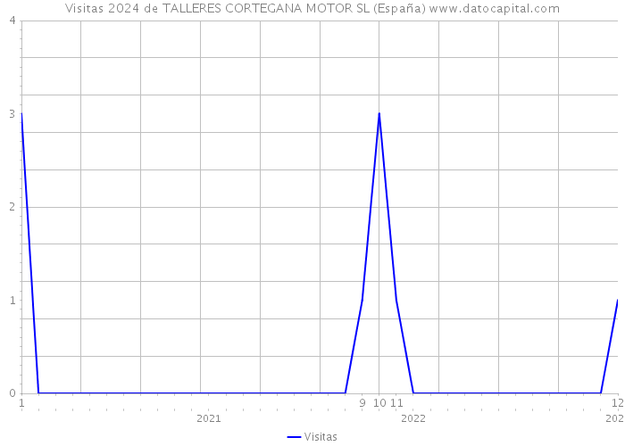 Visitas 2024 de TALLERES CORTEGANA MOTOR SL (España) 