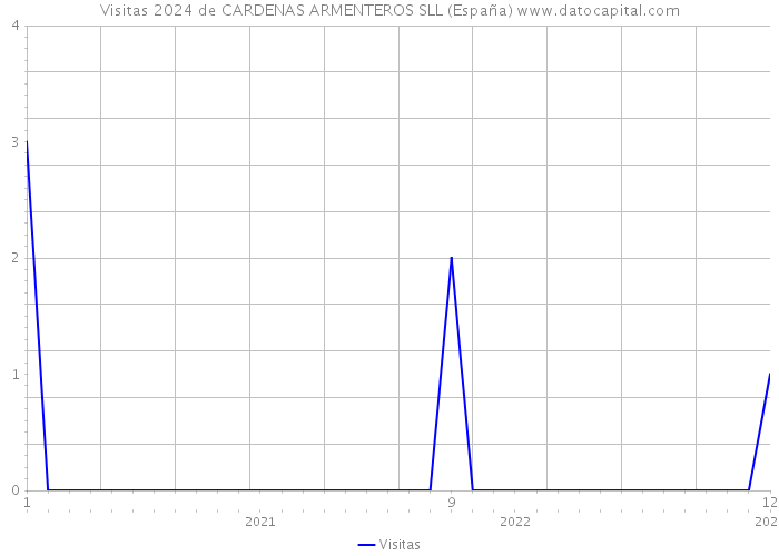 Visitas 2024 de CARDENAS ARMENTEROS SLL (España) 