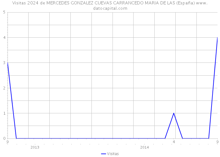 Visitas 2024 de MERCEDES GONZALEZ CUEVAS CARRANCEDO MARIA DE LAS (España) 