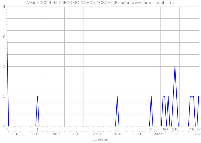 Visitas 2024 de GREGORIO OCHOA TORCAL (España) 