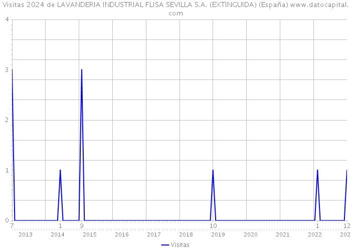 Visitas 2024 de LAVANDERIA INDUSTRIAL FLISA SEVILLA S.A. (EXTINGUIDA) (España) 
