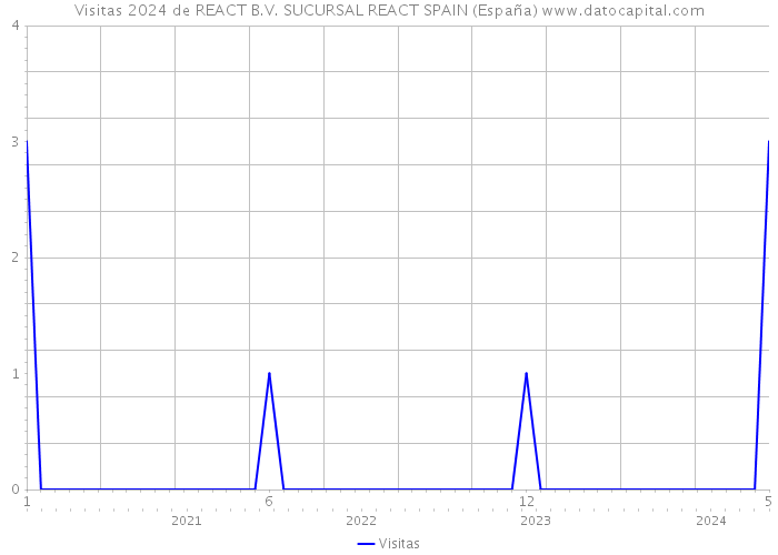 Visitas 2024 de REACT B.V. SUCURSAL REACT SPAIN (España) 