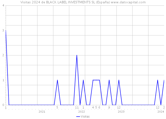 Visitas 2024 de BLACK LABEL INVESTMENTS SL (España) 