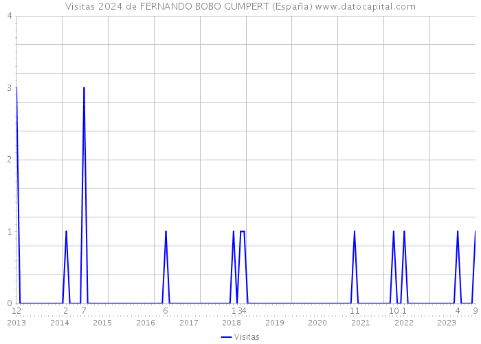 Visitas 2024 de FERNANDO BOBO GUMPERT (España) 