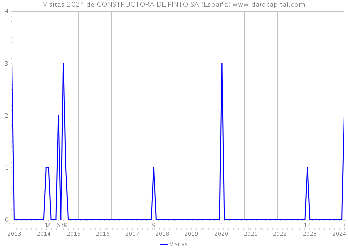 Visitas 2024 de CONSTRUCTORA DE PINTO SA (España) 