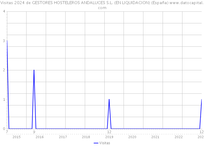 Visitas 2024 de GESTORES HOSTELEROS ANDALUCES S.L. (EN LIQUIDACION) (España) 