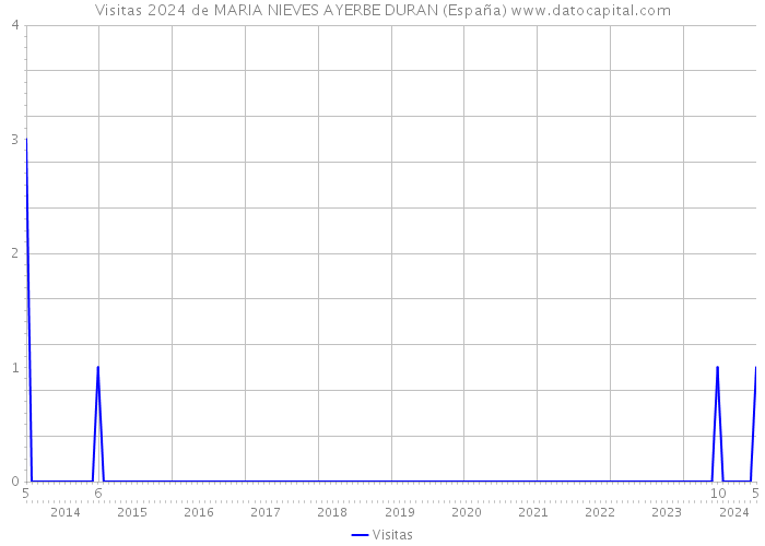 Visitas 2024 de MARIA NIEVES AYERBE DURAN (España) 