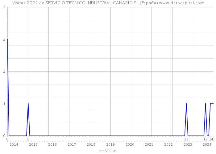 Visitas 2024 de SERVICIO TECNICO INDUSTRIAL CANARIO SL (España) 