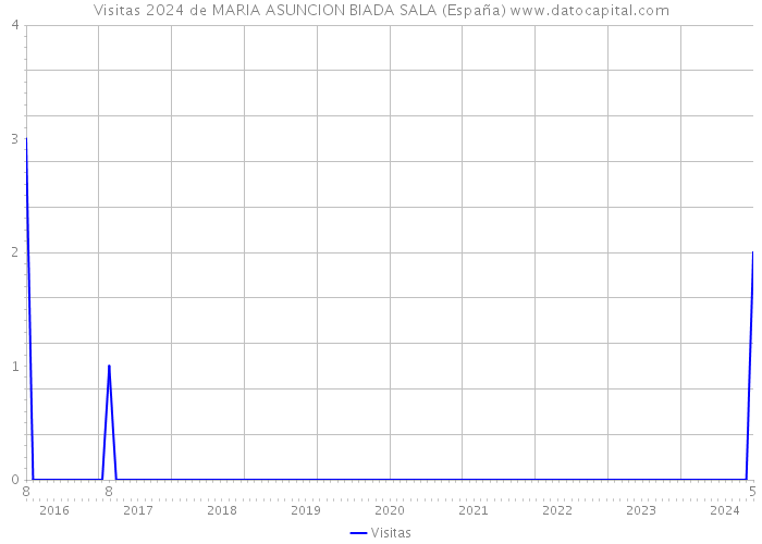 Visitas 2024 de MARIA ASUNCION BIADA SALA (España) 