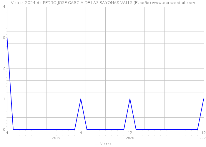 Visitas 2024 de PEDRO JOSE GARCIA DE LAS BAYONAS VALLS (España) 