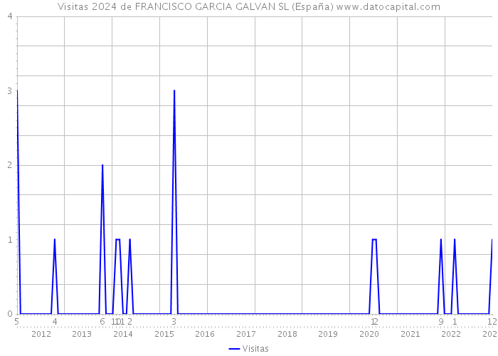 Visitas 2024 de FRANCISCO GARCIA GALVAN SL (España) 