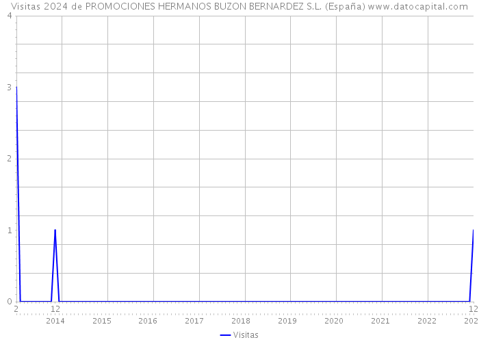Visitas 2024 de PROMOCIONES HERMANOS BUZON BERNARDEZ S.L. (España) 