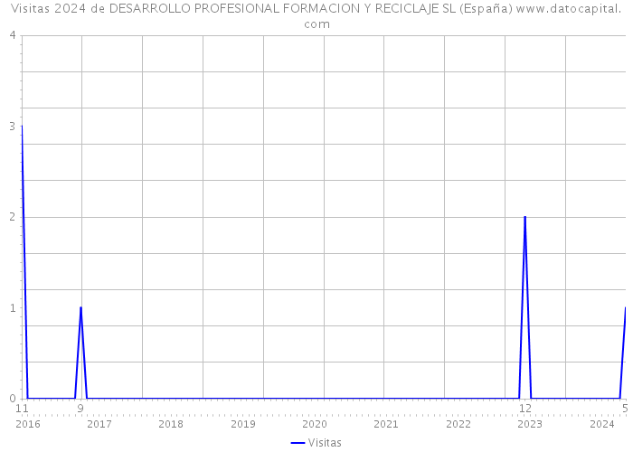 Visitas 2024 de DESARROLLO PROFESIONAL FORMACION Y RECICLAJE SL (España) 