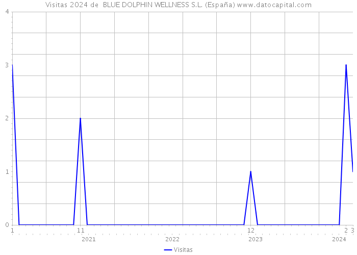 Visitas 2024 de  BLUE DOLPHIN WELLNESS S.L. (España) 