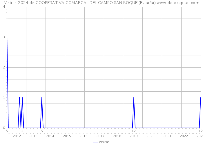 Visitas 2024 de COOPERATIVA COMARCAL DEL CAMPO SAN ROQUE (España) 