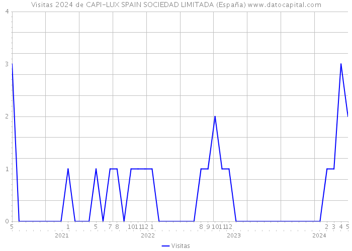 Visitas 2024 de CAPI-LUX SPAIN SOCIEDAD LIMITADA (España) 