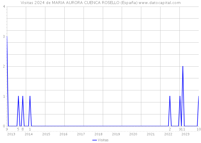 Visitas 2024 de MARIA AURORA CUENCA ROSELLO (España) 