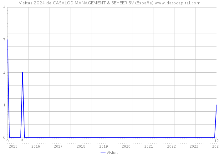 Visitas 2024 de CASALOD MANAGEMENT & BEHEER BV (España) 
