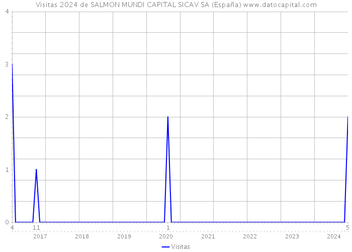 Visitas 2024 de SALMON MUNDI CAPITAL SICAV SA (España) 