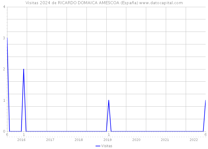 Visitas 2024 de RICARDO DOMAICA AMESCOA (España) 