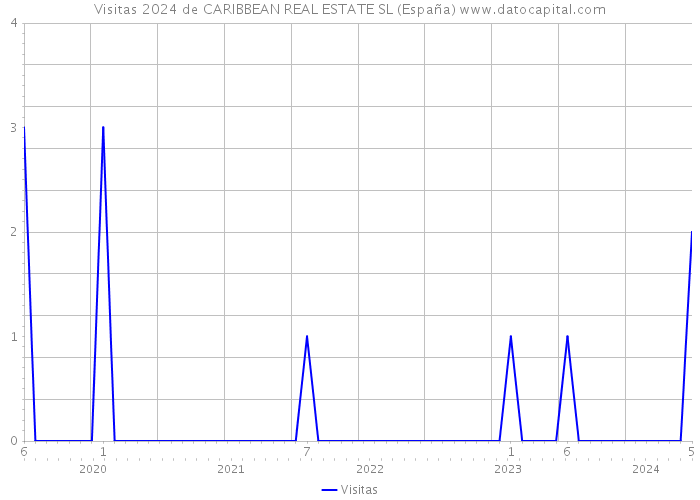 Visitas 2024 de CARIBBEAN REAL ESTATE SL (España) 