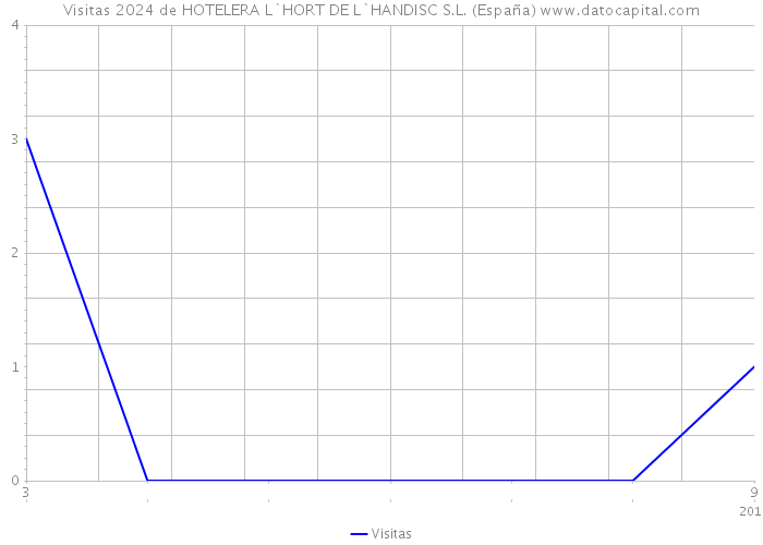 Visitas 2024 de HOTELERA L`HORT DE L`HANDISC S.L. (España) 