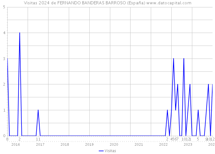 Visitas 2024 de FERNANDO BANDERAS BARROSO (España) 