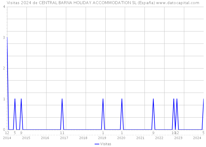 Visitas 2024 de CENTRAL BARNA HOLIDAY ACCOMMODATION SL (España) 