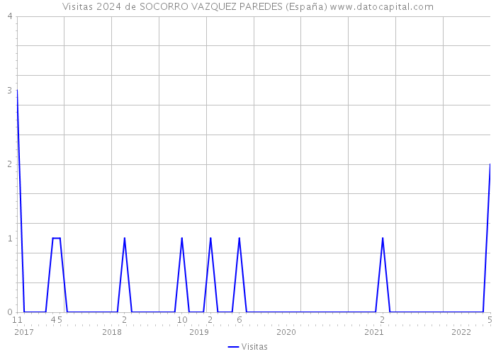 Visitas 2024 de SOCORRO VAZQUEZ PAREDES (España) 