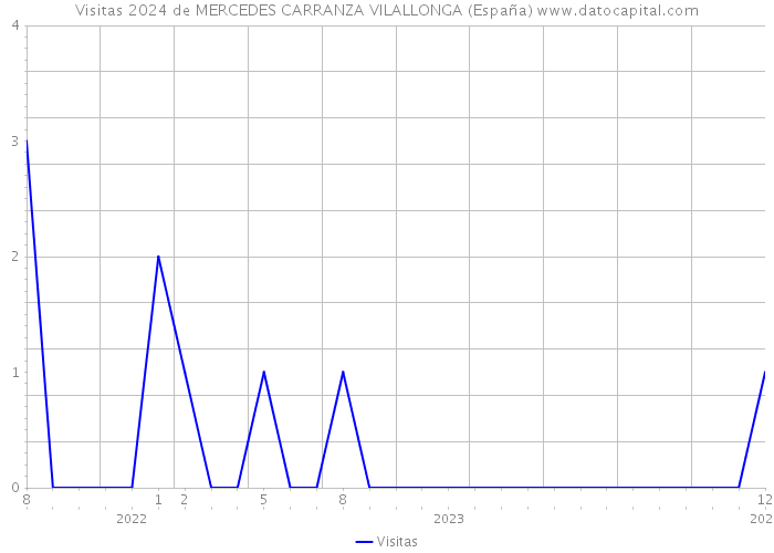 Visitas 2024 de MERCEDES CARRANZA VILALLONGA (España) 