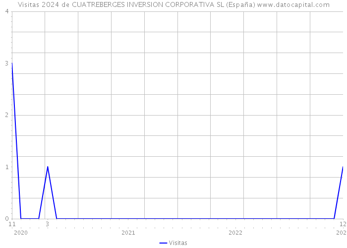 Visitas 2024 de CUATREBERGES INVERSION CORPORATIVA SL (España) 