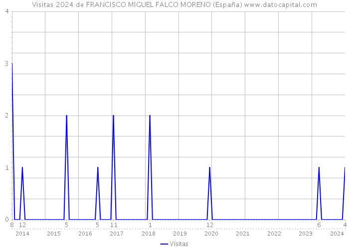 Visitas 2024 de FRANCISCO MIGUEL FALCO MORENO (España) 