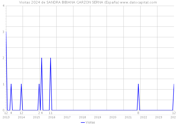 Visitas 2024 de SANDRA BIBIANA GARZON SERNA (España) 