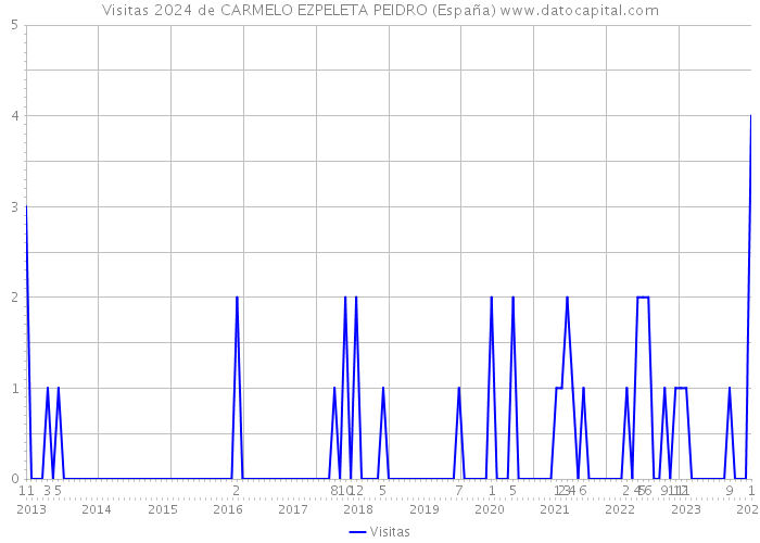 Visitas 2024 de CARMELO EZPELETA PEIDRO (España) 