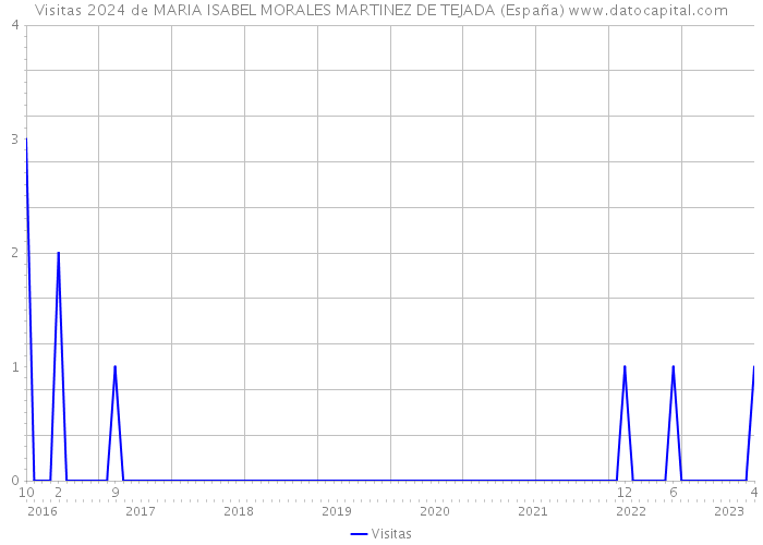 Visitas 2024 de MARIA ISABEL MORALES MARTINEZ DE TEJADA (España) 