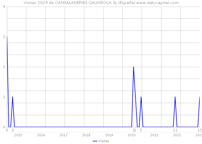 Visitas 2024 de CANSALADERIES GALINSOGA SL (España) 