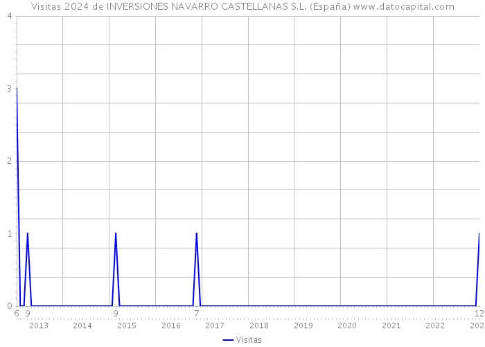 Visitas 2024 de INVERSIONES NAVARRO CASTELLANAS S.L. (España) 