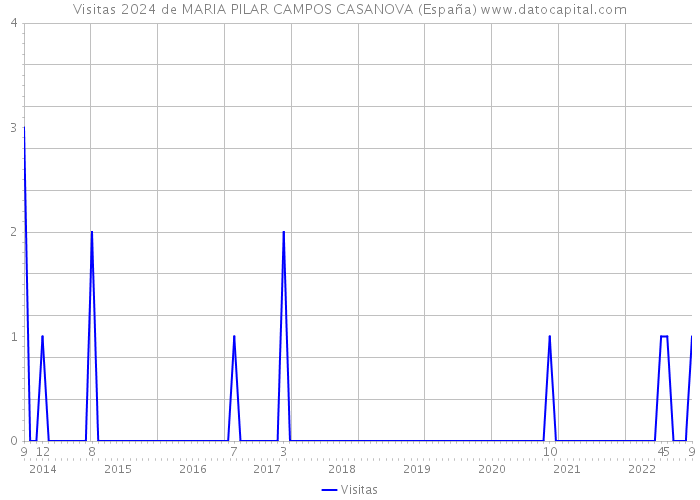 Visitas 2024 de MARIA PILAR CAMPOS CASANOVA (España) 