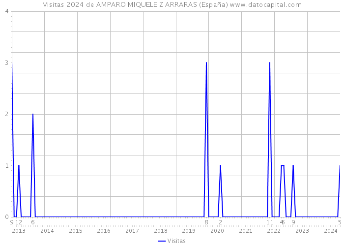 Visitas 2024 de AMPARO MIQUELEIZ ARRARAS (España) 