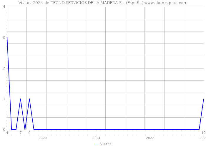 Visitas 2024 de TECNO SERVICIOS DE LA MADERA SL. (España) 