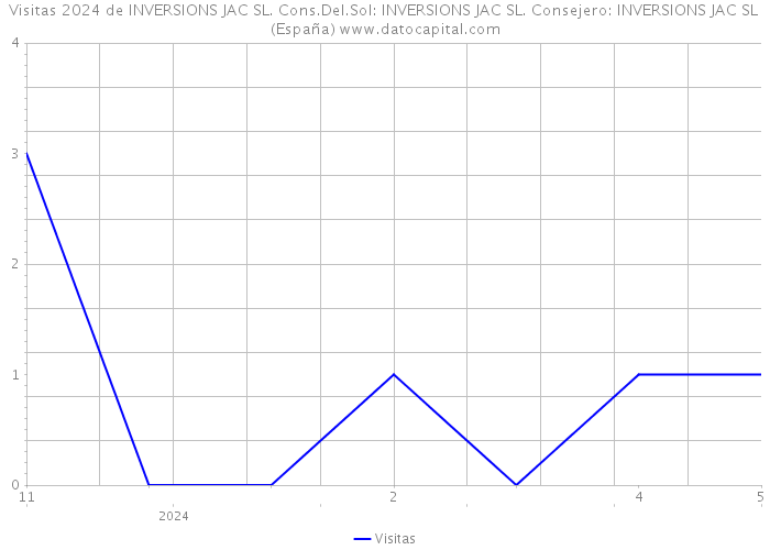 Visitas 2024 de INVERSIONS JAC SL. Cons.Del.Sol: INVERSIONS JAC SL. Consejero: INVERSIONS JAC SL (España) 