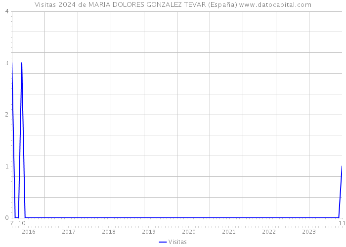 Visitas 2024 de MARIA DOLORES GONZALEZ TEVAR (España) 