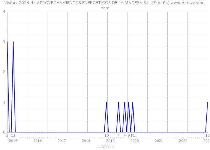 Visitas 2024 de APROVECHAMIENTOS ENERGETICOS DE LA MADERA S.L. (España) 