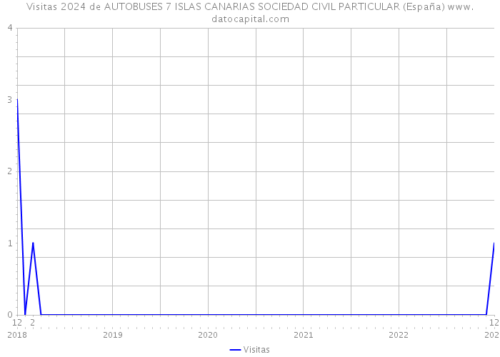 Visitas 2024 de AUTOBUSES 7 ISLAS CANARIAS SOCIEDAD CIVIL PARTICULAR (España) 