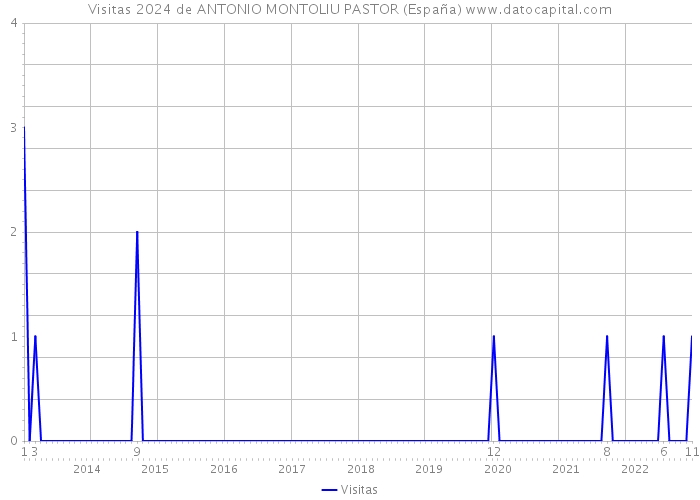 Visitas 2024 de ANTONIO MONTOLIU PASTOR (España) 