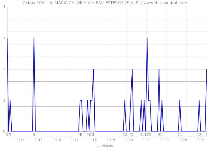 Visitas 2024 de MARIA PALOMA VIA BALLESTEROS (España) 