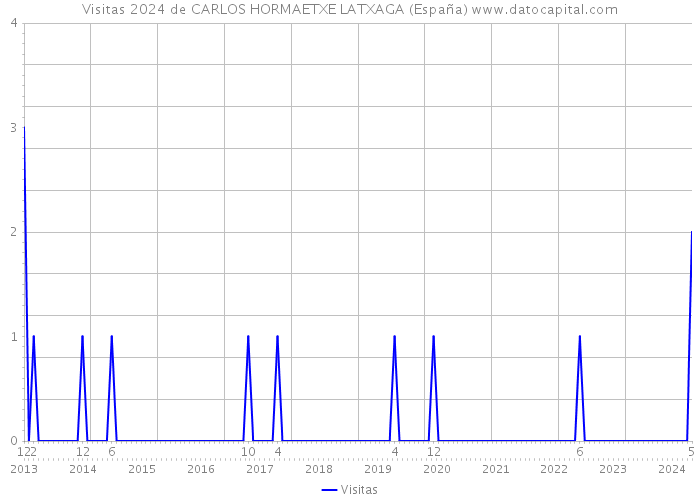Visitas 2024 de CARLOS HORMAETXE LATXAGA (España) 