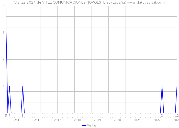 Visitas 2024 de VITEL COMUNICACIONES NOROESTE SL (España) 