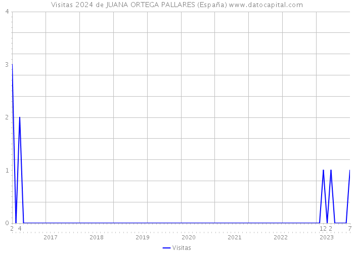 Visitas 2024 de JUANA ORTEGA PALLARES (España) 