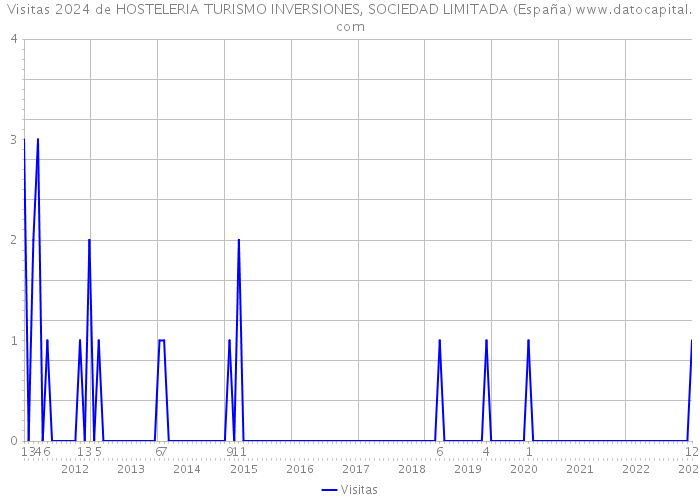 Visitas 2024 de HOSTELERIA TURISMO INVERSIONES, SOCIEDAD LIMITADA (España) 